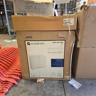 #2226 • (1) Kohler Bathroom Sink, (1) Elkay 2 Compartment Sink, and (1) Glacier Bay 36" Vanity Combo
