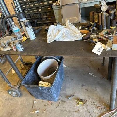 #2202 • Metal Work Table
