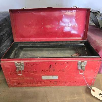 #2032 • Red Metal Toolbox
