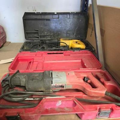 #2036 • Dewalt & Milwaukee Sawzall
