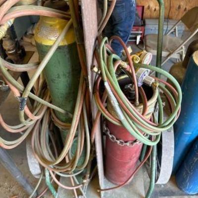 #2204 • Oxy Acetylene Torch Set with Cart

