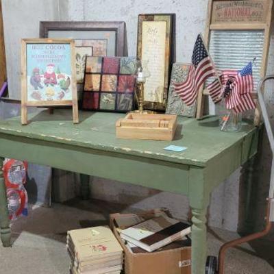 Green Primitive Table 