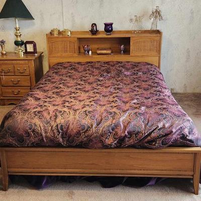 Mid-century full size bed. 