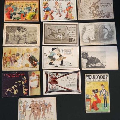 Postcards postmarked 1908 - 1913 