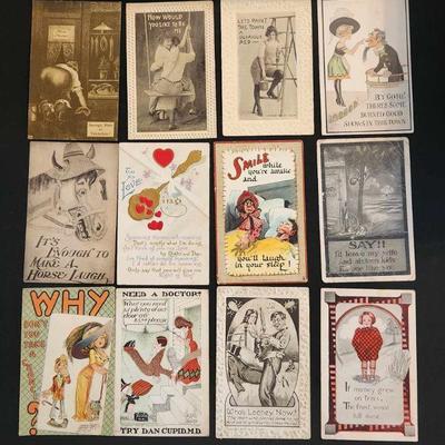 Postcards postmarked 1908 - 1913 