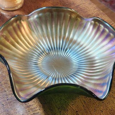 Antique carnival glass