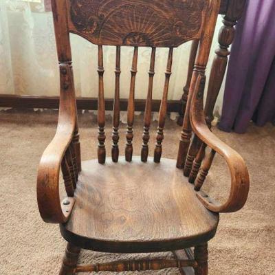 Antique child's rocker