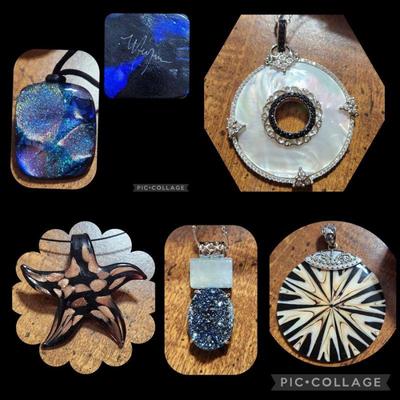 A large variety of pendants.