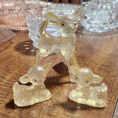 Adorable vintage lucite deer