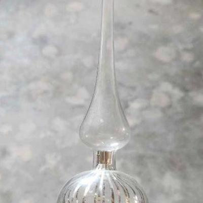 Vintage glass Christmas tree topper