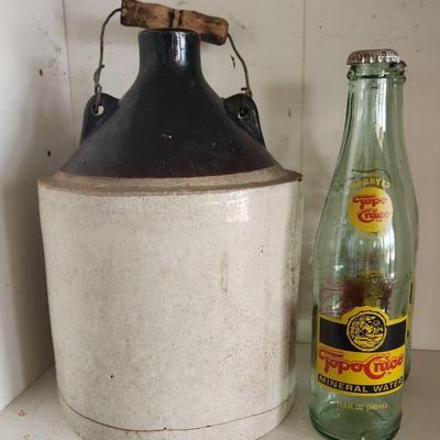 Garage goodies.
Antique stoneware