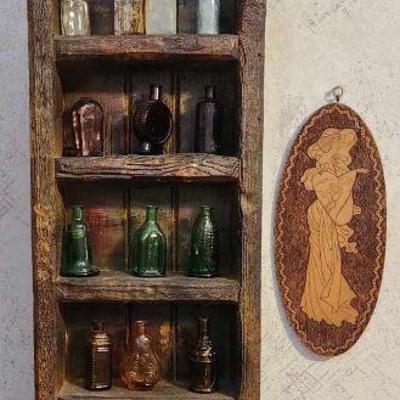 Double photo of the Wheaton bottles. Great shelf!