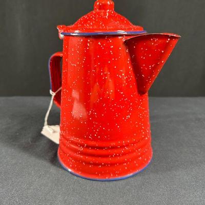 RED COFFEE POT