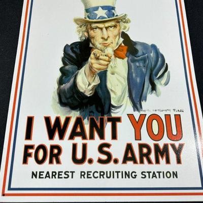 UNCLE SAM METAL POSTER