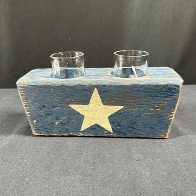 CANDLE HOLDER W/ STAR