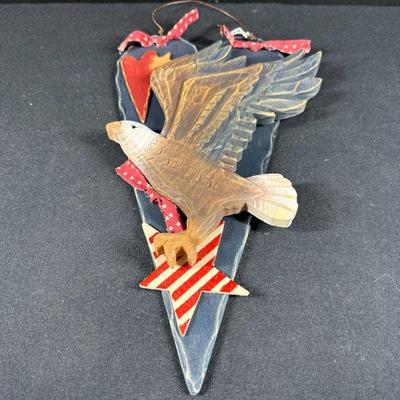 WOOD EAGLE SIGN