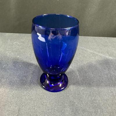 PAIR COBALT STEMS