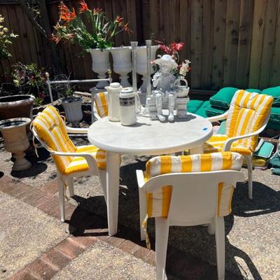 PATIO TABLE AND CHAIRS