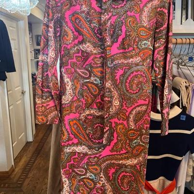 PAISLEY PRINT DRESS