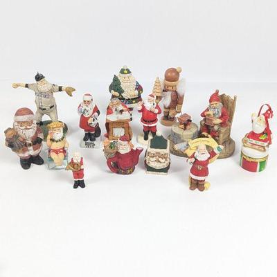 Santa Claus Figurine Collection - Mixed Styles and Themes