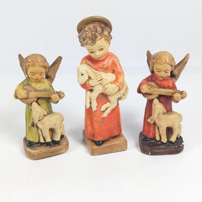 Vintage Angel Figurines Lot - 3 Pieces, Handcrafted, Collectible