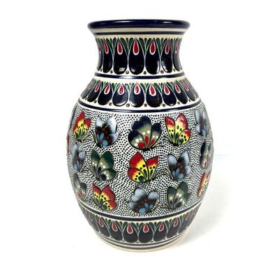 Ceramica Pajaros Large Vase Handcrafted in Mexico