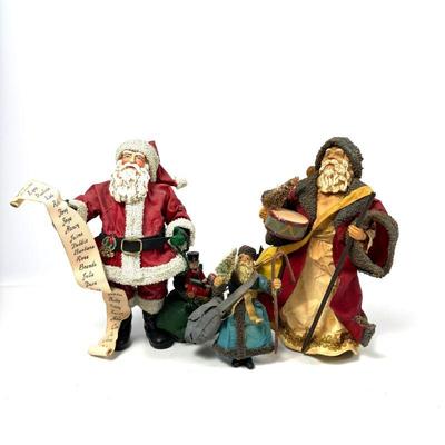 Collectible Santa Figures Lot