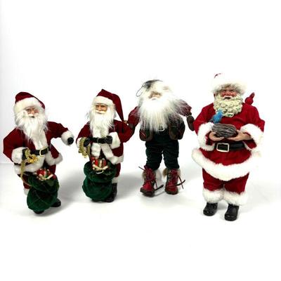 Vintage Santa Figurines Collection
