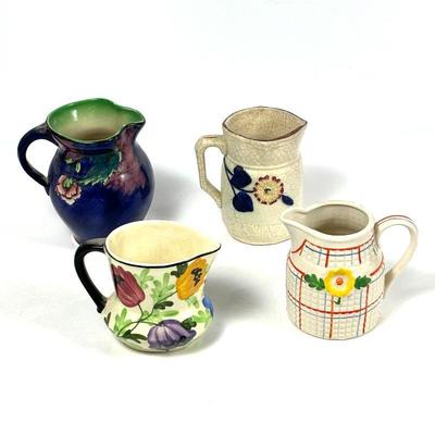 Vintage Ceramic Pitcher Collection - Floral Design, H&K Tunstall, & More