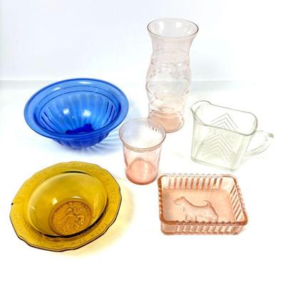 Vintage Glassware Collection - Assorted Colors and Designs