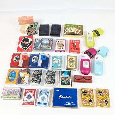 Vintage & Modern Playing Cards Lot - Collectible Decks, Unique Designs & Family Games