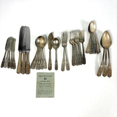 Westmorland Milburn Rose Sterling Silverware Collection