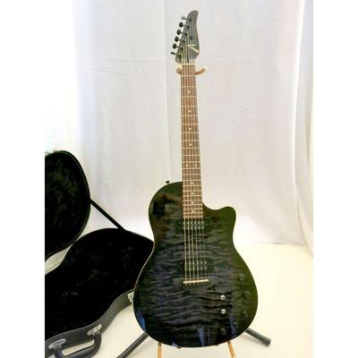 Tom Anderson Guitarworks Black Wake Surge Electric Guitar