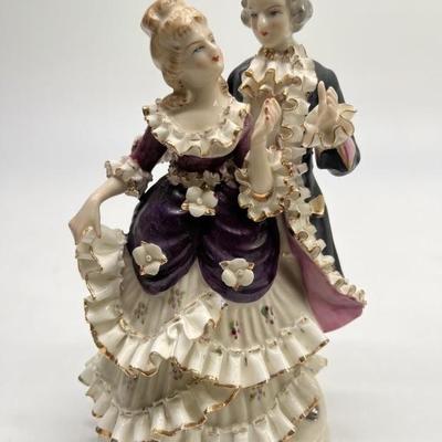 Vintage Porcelain Victorian Couple Figurine