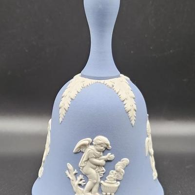 Wedgwood Blue Jasperware Bell, England