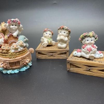 (6) Dreamsicles: 1- Trinket Box, 3- Ornaments, & 2- Risers