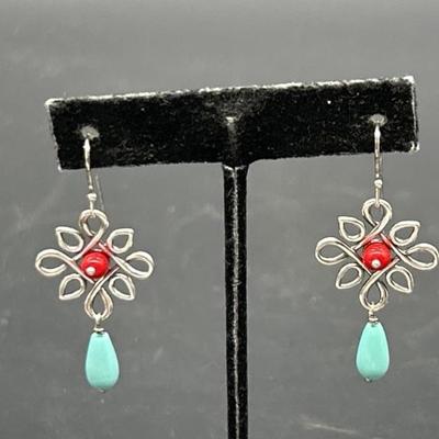 James Avery 925 Silver w/ Turquoise Radiant Loop