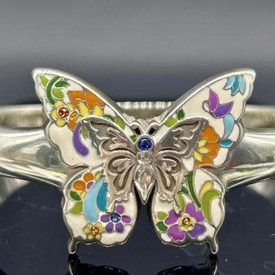 Vintage Brighton Belle Jardin Butterfly Enameled