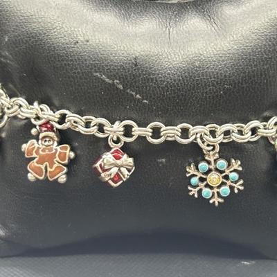 Brighton Vintage Christmas Charm Bracelet