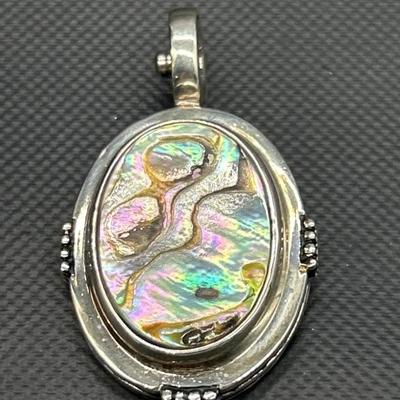 Joseph Esposito 925 Silver w/ Abalone Pendant