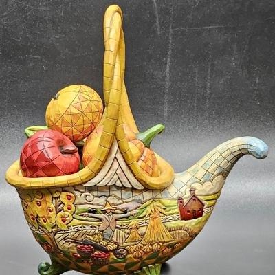 Jim Shore Basket of Plenty Figurine