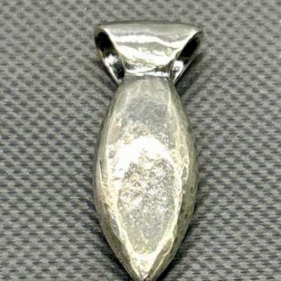 James Avery 925 Silver Hammered Ichthys Pendant