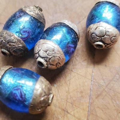 Tibetan glass beads 