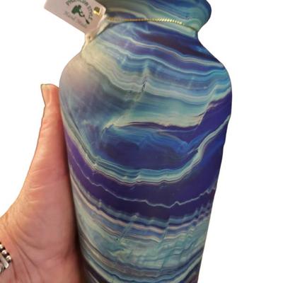 swirled glass vase 