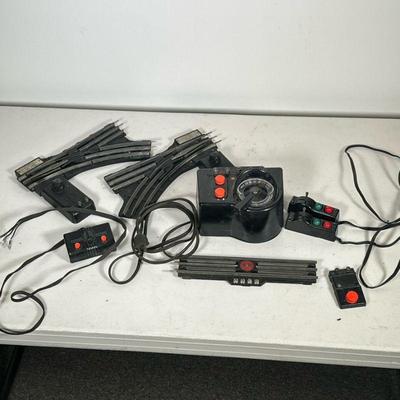 LIONEL TRAINS CONTROLLERS | Including; Train Master 20v toy transformer, pair Remote Control No. 022 “O” gauge switch, pair automatic...