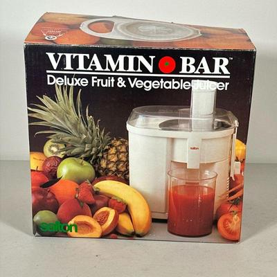 SALTON VITAMIN BAR JUICER | Vitamin Bar Deluxe Fruit & Vegetable Juicer. - l. 13 x w. 7 x h. 12.5 in


