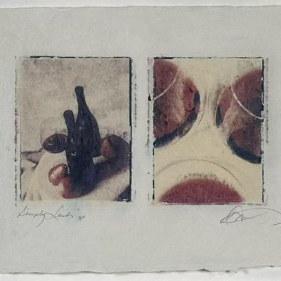 DOREEN L. WYNJA FRAMED IMAGE TRANSFER | Simply Lush. Image transfer on watercolor paper. 9.5 x 12 in. sight. Titled lower left, signed...
