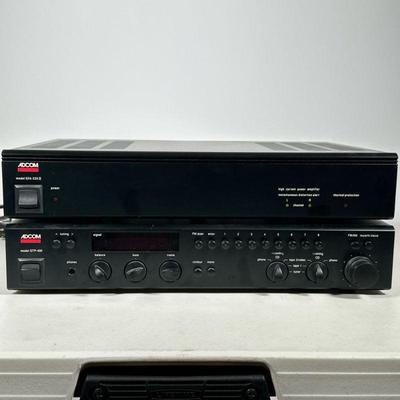 ADCOM STEREO & AMPLIFIER | ADCOM GTP-400 stereo and GFA-535 II amplifier. - l. 17 x w. 11.5 x h. 3 in

