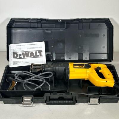 DEWALT RECIPROCATING SAW | DW304P DeWALT corded reciprocating saw with case. - l. 24 x w. 10.5 x h. 4.5 in (case)

