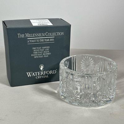WATERFORD CRYSTAL CHAMPAGNE BOTTLE COASTER | Waterford cut crystal Millennium Champagne Bottle Coaster, part of The Millennium...